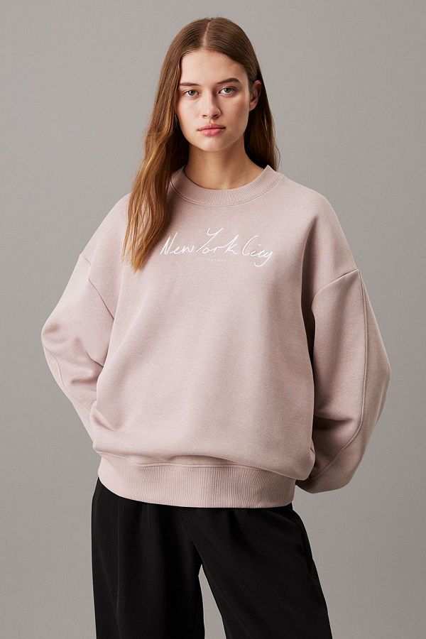 Calvin Klein Ck Embroidered Nyc Relaxed Cn Trendyol