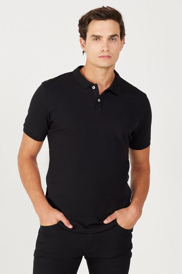 Lee-Tricou 100% bumbac, cu croială normală, cu gât polo 1