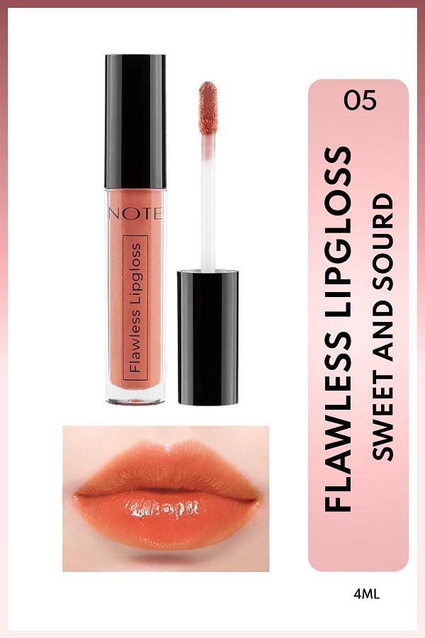NOTE-05 Sweet and Sour - Orange Flawless Lipgloss Moisturizing Lip Gloss 1