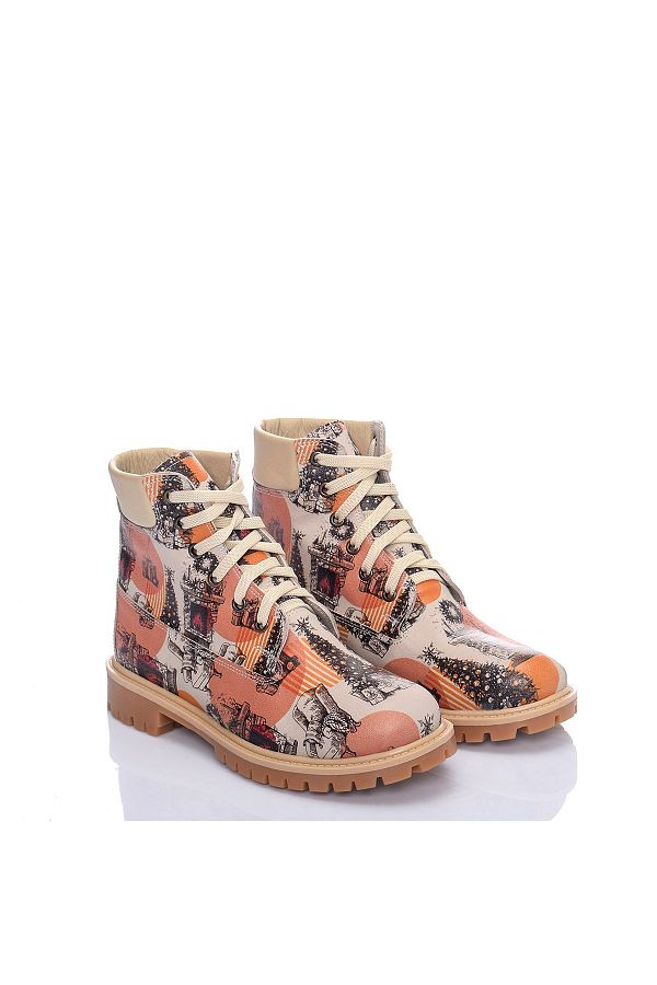 Streetfly-Christmas Themed Multicolored Women's Boots 1