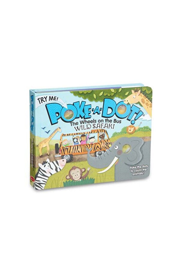 Melissa & Doug Poke-A-Dot - İnteraktif Kitap - The Wheels on the Bus - Safari
