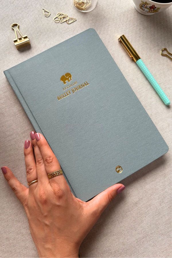 Le Color-17X24 Linen - Dotted Bullet Journal Notebook Elephant 1