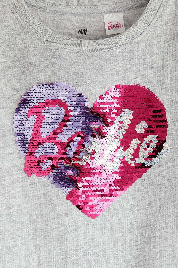 H M Reversible sequin T shirt Trendyol
