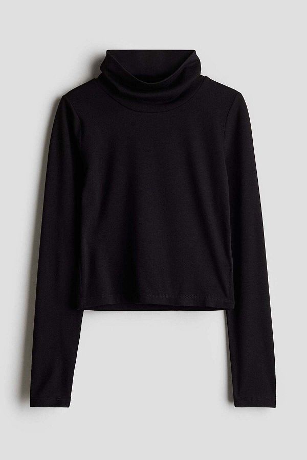 H&M-بلوزة ذات رقبة مدورة 1