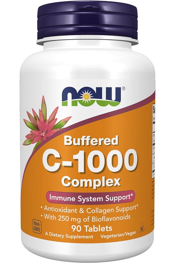 Now Foods-C-1000 Buffered Citrus Bioflavonoid Calcium Routine Acerola Complex - Vitamin C 1