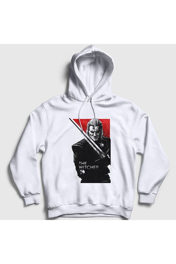 Presmono-Φούτερ με κουκούλα Unisex White Geralt Of Rivia V2 Array Witcher 321267 ττ 1