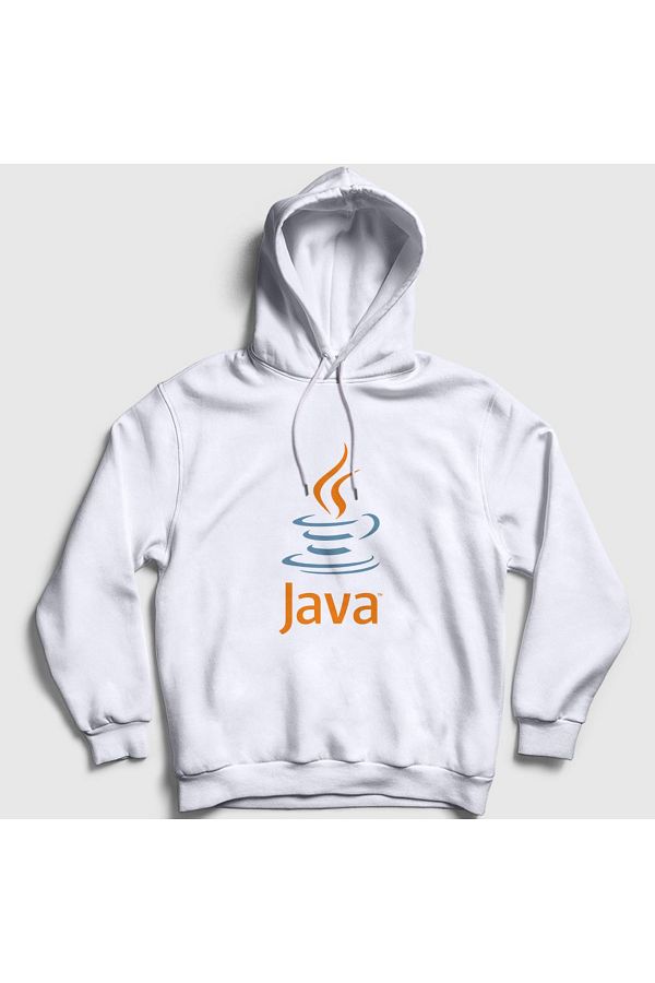 Presmono-Φούτερ με κουκούλα Unisex White Java Coder Programmer Developer Software 335460 ττ 1