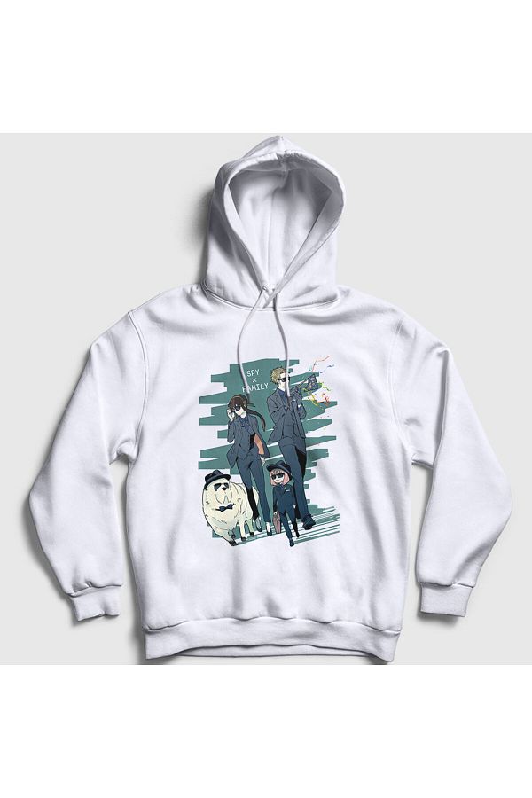 Presmono-Unisex Λευκό Φούτερ με κουκούλα All Anime Spy X Family 316911 ττ 1