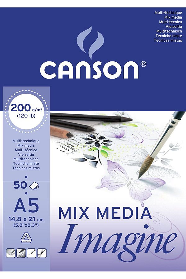 Canson-Mix Media Imagine Picture Notebook 200Gr-A5 1