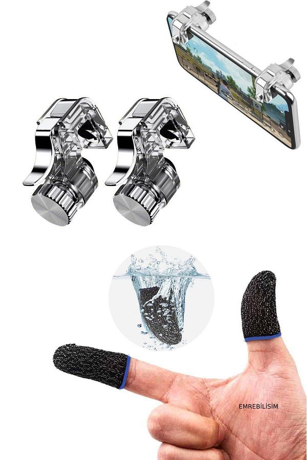 emrebilisim-Emr/ R11 Metal Game Trigger 1 Pair Gloves 1