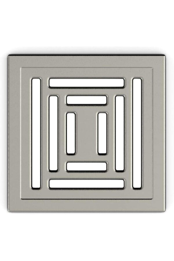MCreative-V-Flow Square 5606982 Shower Channel with Side Outlet, 15X15 Cm, Dk 800 Cover, Matte Chrome 1