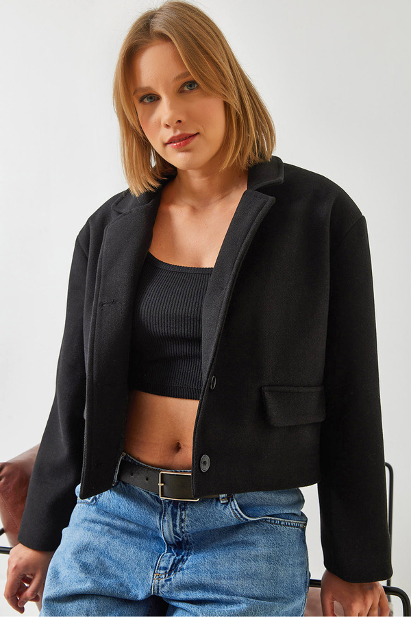 Bianco Lucci-Women's Short Crop Jacket 2624 60261013 1