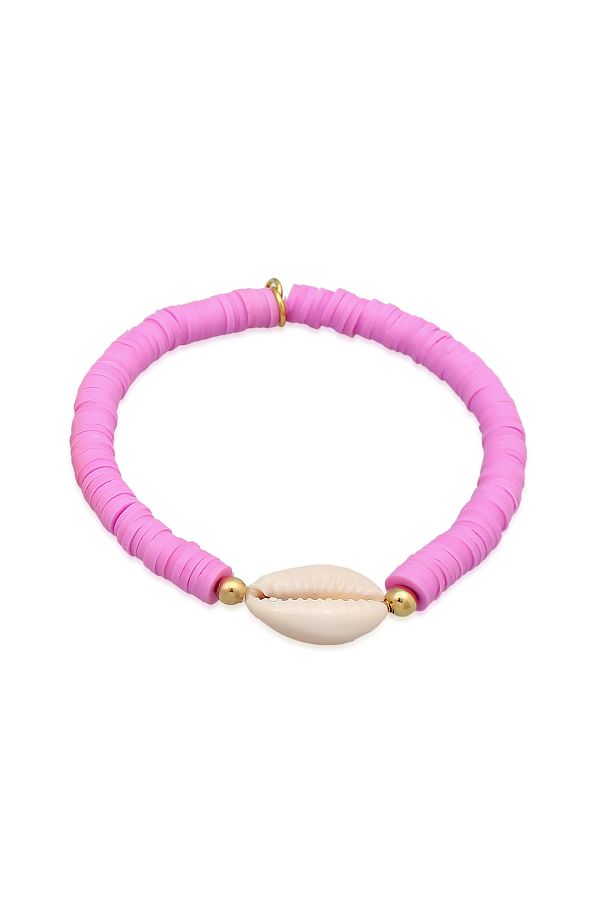 ELLI-Armband Damen Trend Beads Bunt mit Kauri Muschel in 925 Sterling Silber 1