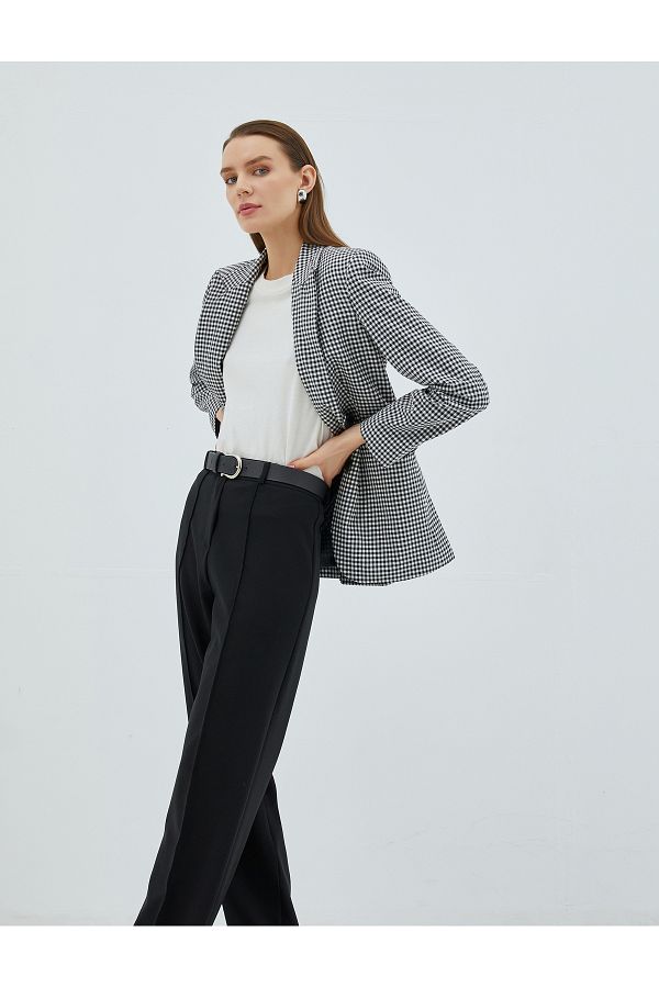 Koton-Blazer Jacket with Double Buttons and Pocket Detail 1