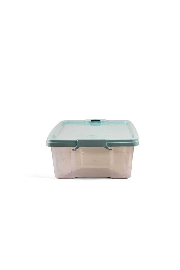 QUTU-Q-Lear Box 12 L Clear Storage Box with Lock 1