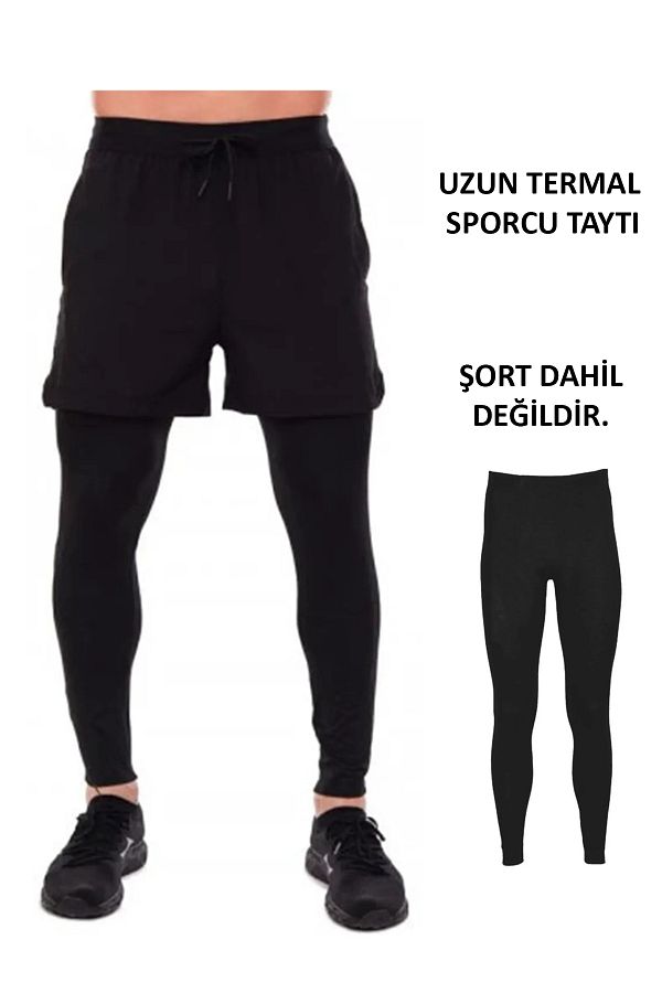 GAZELMANYA Long Thermal Sports Tights Football Tights Under Shorts Tights Football Player Tights Running Tights Football Tights Long Running Trendyol