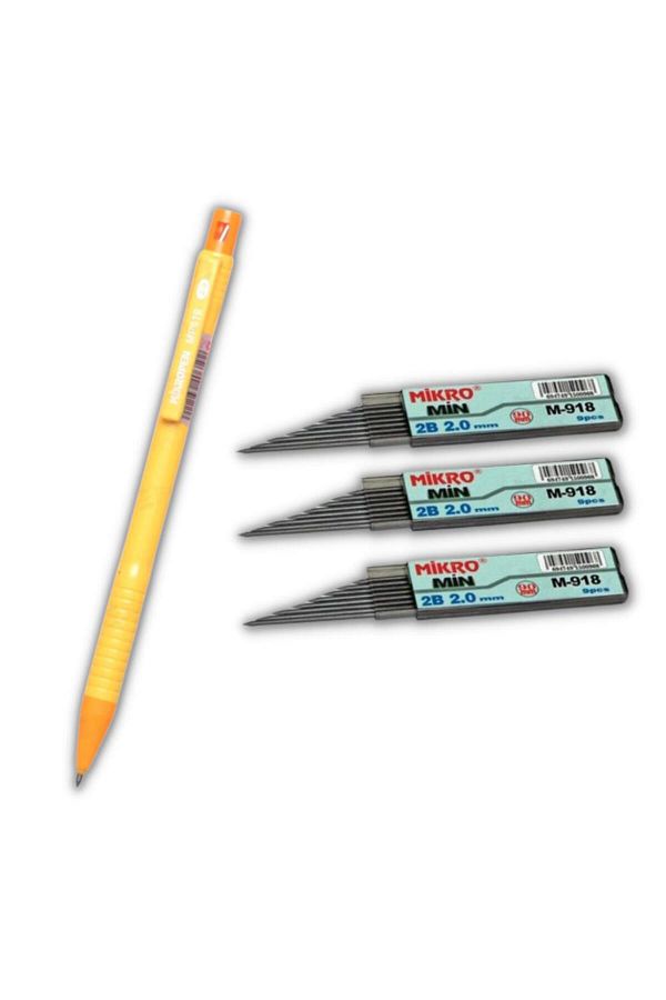 Mikro-2.0 Mm Thick Tip Versatile Pen 1 Piece And 2.0 Mm Thick Nib Black 3 Pieces 1