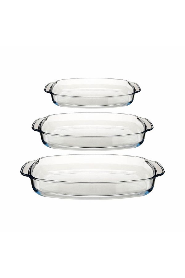 Termisil-,Borosilicate glass Ovenware,Set of 3 pcs,(1,4L+2,3L+3,6L),Suitable for all Stove And Oven. 1