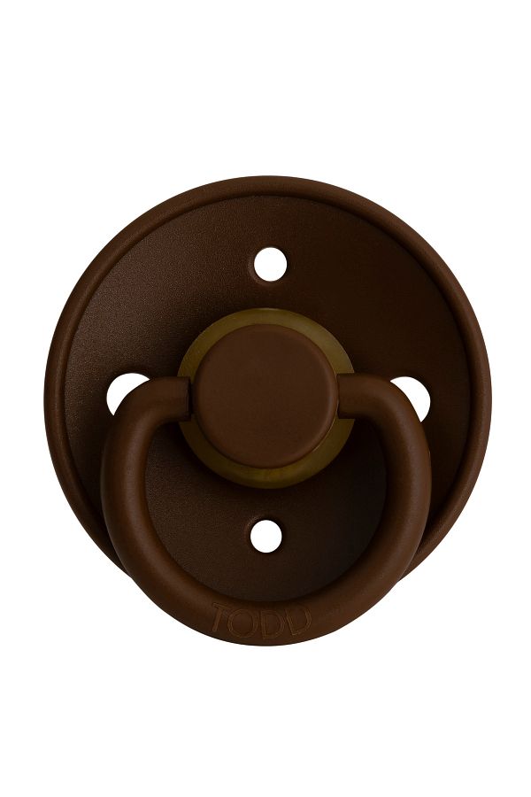 todd-Basic Rubber Pacifier - Cocoa 6-18 Months 1