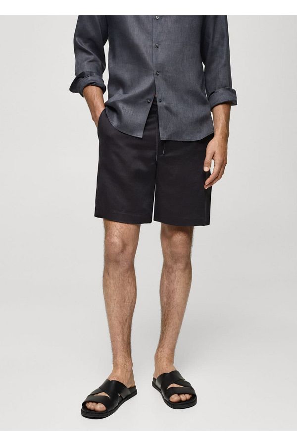 MANGO Man-Leinen-Cord-Shorts 1