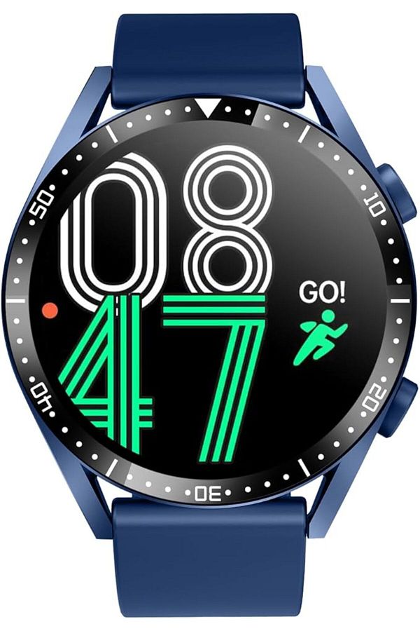 X.Cell-Classic 3 Talk Lite Smartwatch, HR/BP/Oxygen Monitor, Call Function, IP67, 1-Week Battery - Blue 1