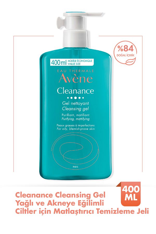 Avene-Cleanance Mattifying Cleansing Gel for Oily and Acne Prone Skin 400 ml 1