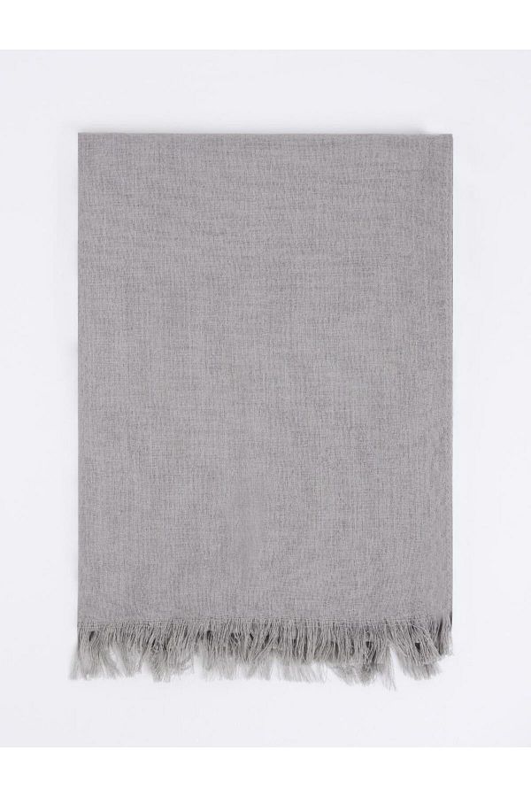 Jimmy Key-Gray Tufted Basic Shawl 1