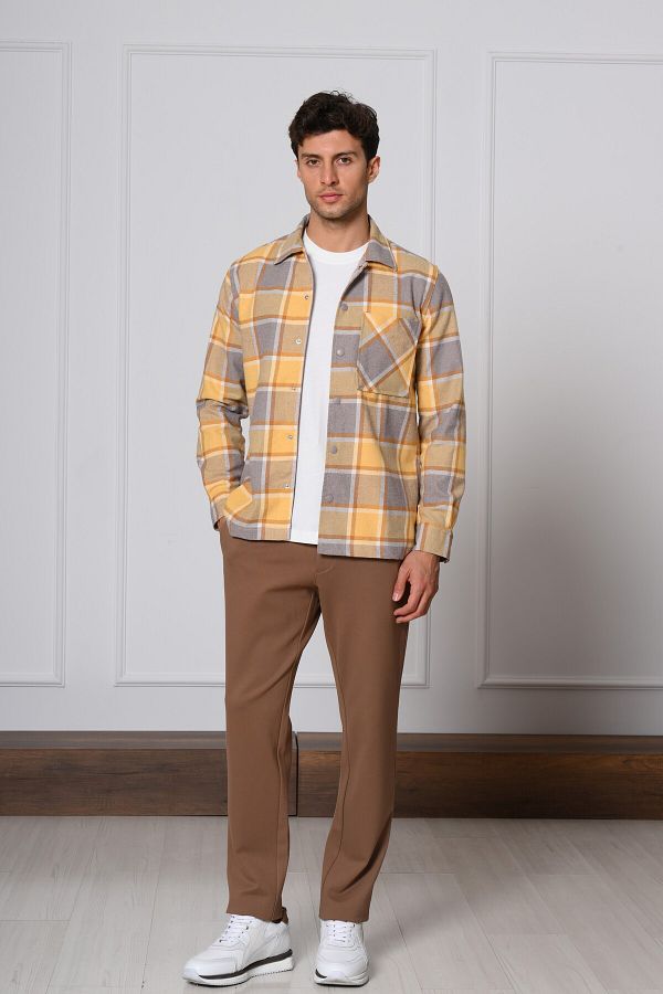 Vaganza Men s Lumberjack Shirt Personality Jacket Trendyol