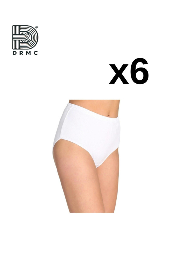 Tutku-Pack of 6 Thick Elastic Bato Panties 1