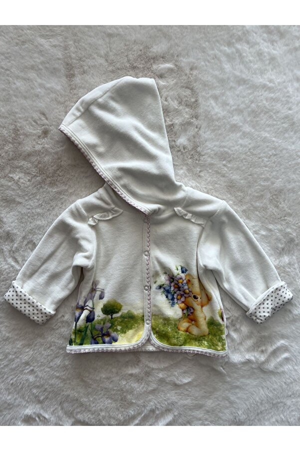 Baby Center Çiçekli Ayı Hırka