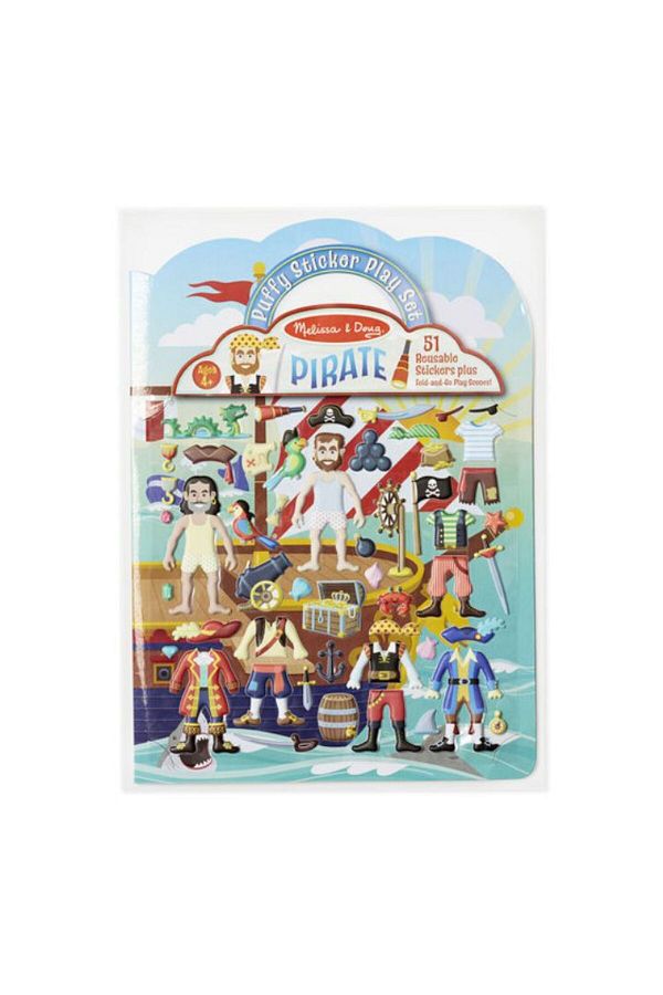Melissa & Doug-Embossed Plug and Take Off Sticker Set - Pirates 1