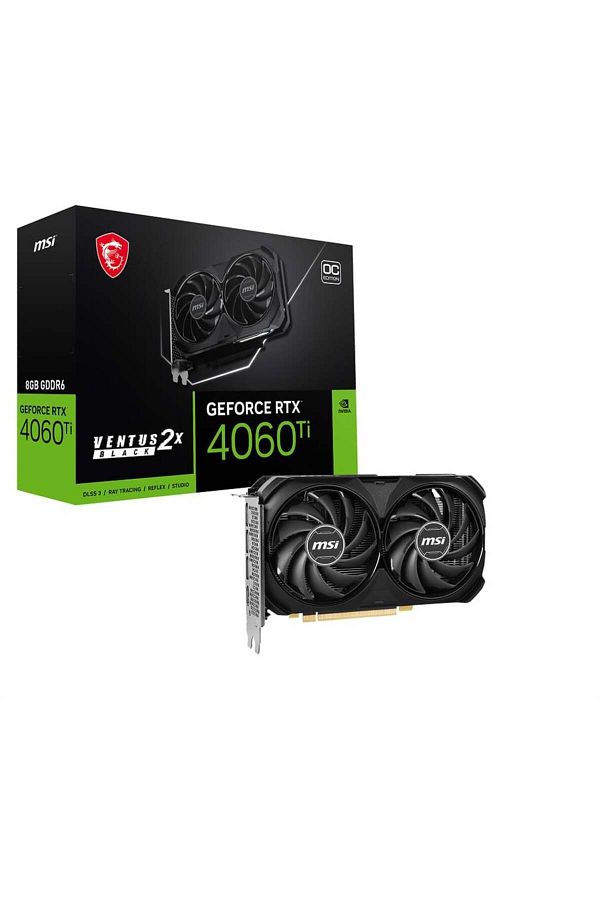 MSI-Geforce Rtx 4060 - Ti Ventus 2X Black 8Gb Gddr6 8Gb Gddr6 Dp HDMI 128Bit 1