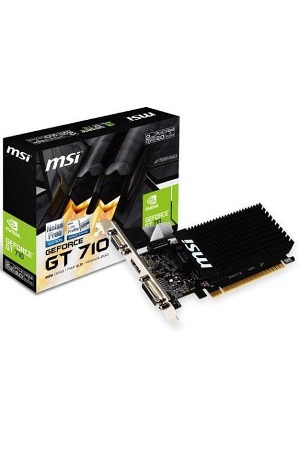 MSI-Gt710 2Gb 2Gd3H-Lp Ddr3 64Bit HDMI Dvi Pcie 16X V2.0 Low Profile No Fans 1