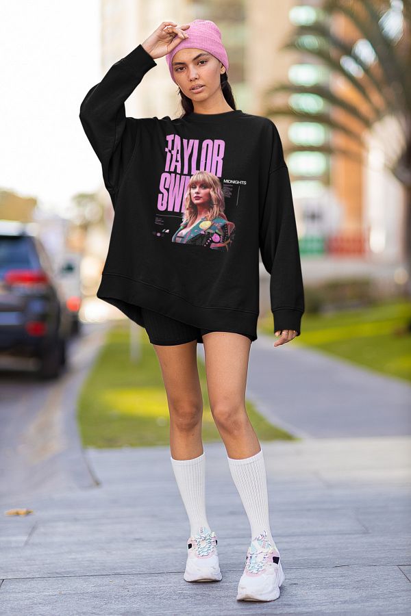 SEVBANO-Design Taylor Swift Midnight Printed Unisex Oversize Sweatshirt 1