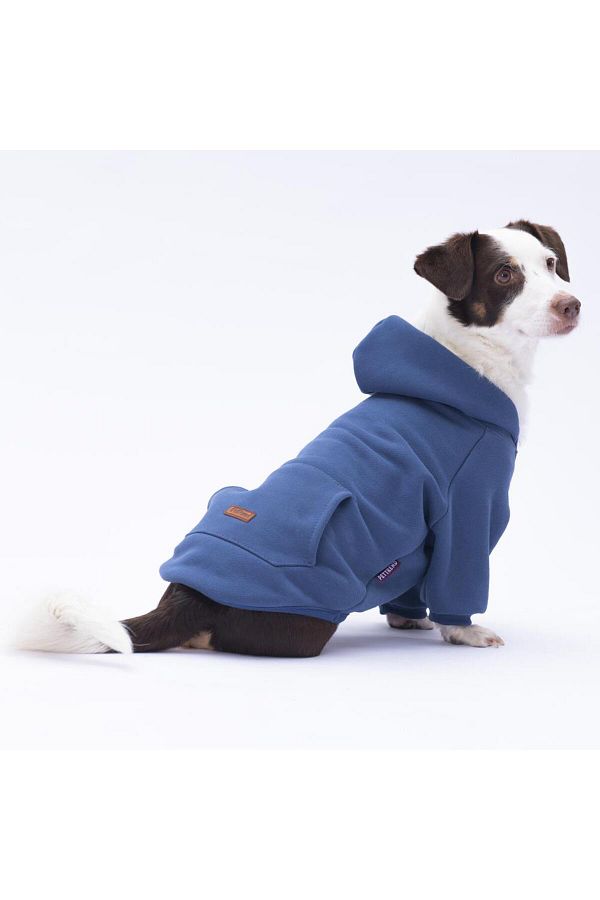 Pettrend Navy Blue Kangaroo Pocket Cat Dog Hoodie Sweatshirt Cat Dog Outfit Trendyol