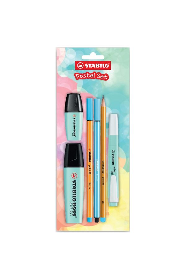 Stabilo-6-Piece Blue Pastel Highlighter Set - 70/113-6 1