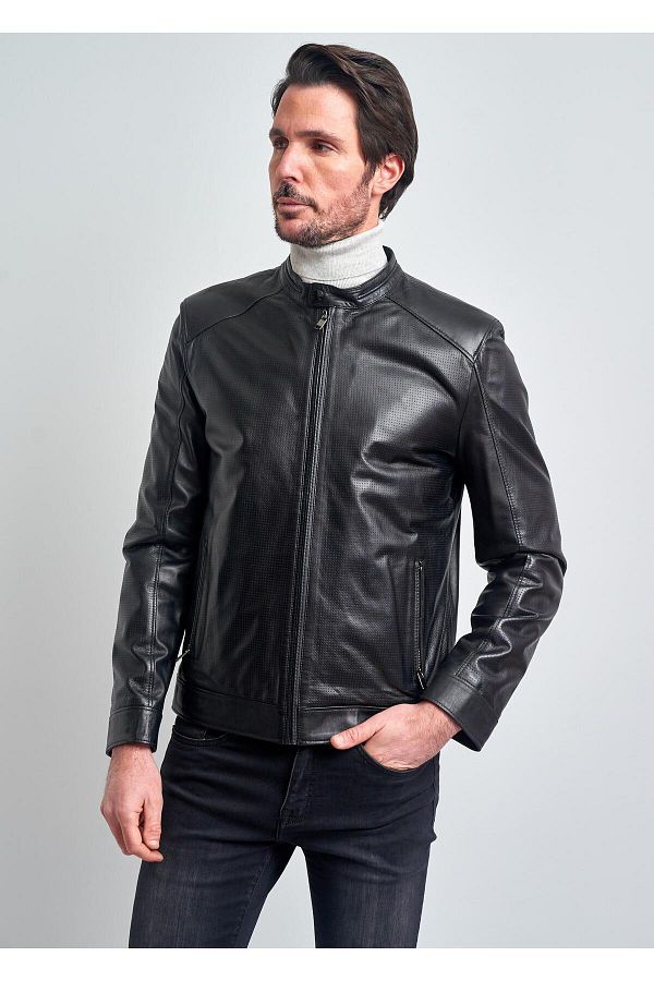 Pierre Cardin Men s Leather Jacket Trendyol