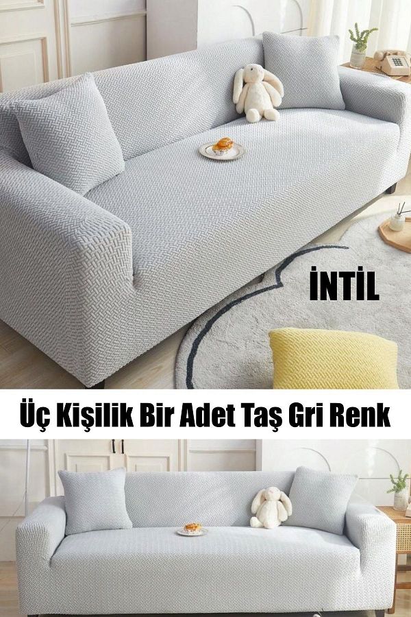 intil-Husa de canapea Lycra de inalta calitate pentru 3 persoane - Husa si husa de canapea 1 bucata 1
