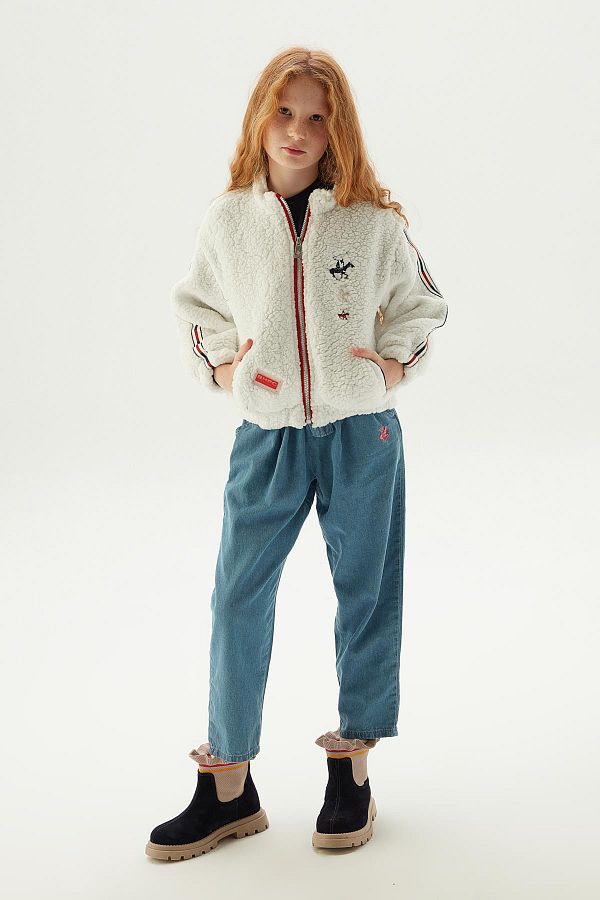 Beverly Hills Polo Club-BG Store Girl's White Jacket 23FW0BHG712 1