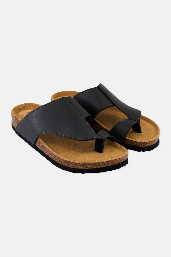Algspar-Men Slip On Sandals, Dark Grey 1