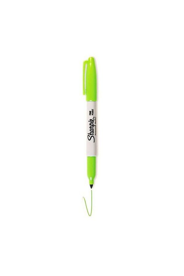 Sharpie-Permanent Fine Point Lemon Green Marker1740641 1