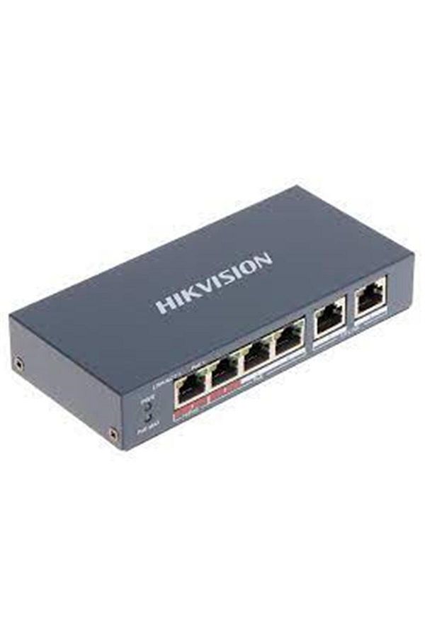 Hikvision-Ds-3E0106P-E-M 4 Port 10-100 Fast Ethernet Switch - 4 Port Poe 35W 1