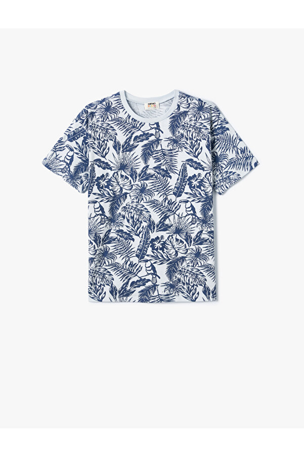Koton Baby T-Shirt Kurzarm – 100% Baumwolle, Blumenprint, Für Jungen Größe 12/18 Monate