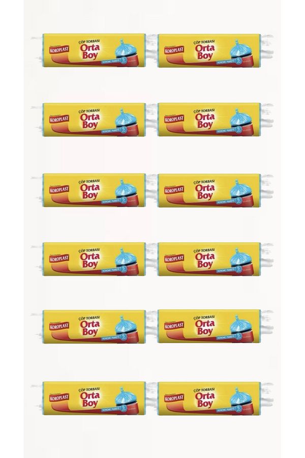Koroplast-5-Piece Koroplast Medium Garbage Bag - 12 Pieces 1