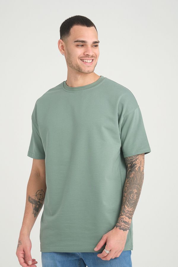 GRODYT-GRODY.T basic unisex relaxed oversize tshirt Mildew 1