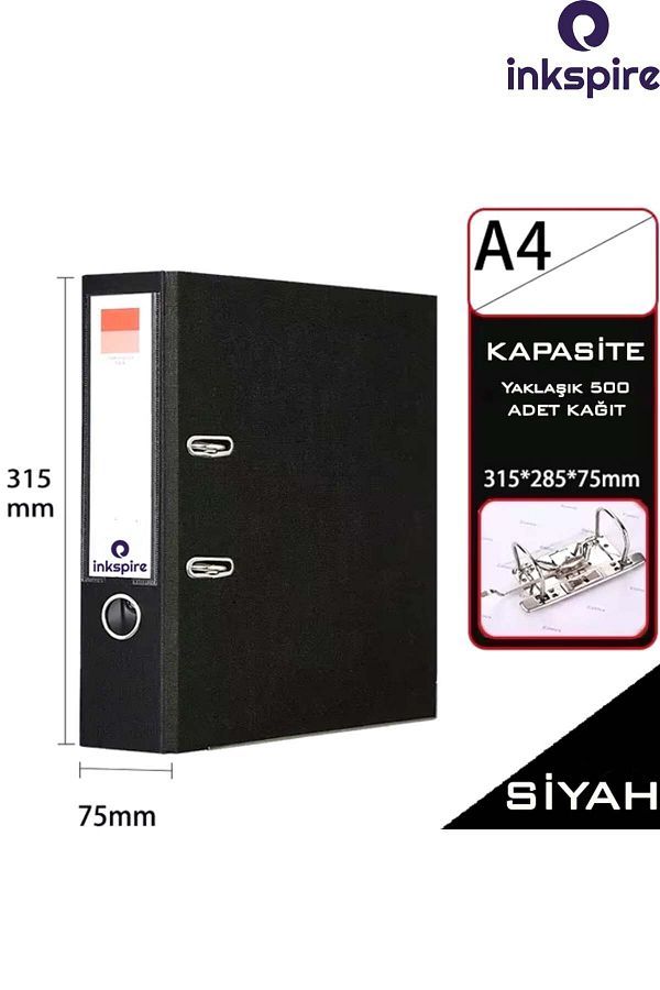 inkspire-1Pc Wide Office Folder - with Ring, Plastic Document Folder, Pp File Organizer, Office Folder with Lock 1