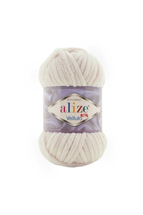 Alize-Velluto 0599 - Ivory Model Slide 1