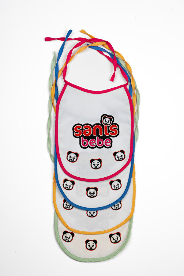 Sanis Bebe 4'lü Sıvı Geçirmez Havlu Mama Önlüğü