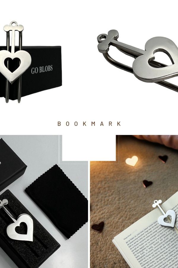 GO BLOBS-Bookmark, Page Holder, Bookmark, Heart, Gift, Handmade 1