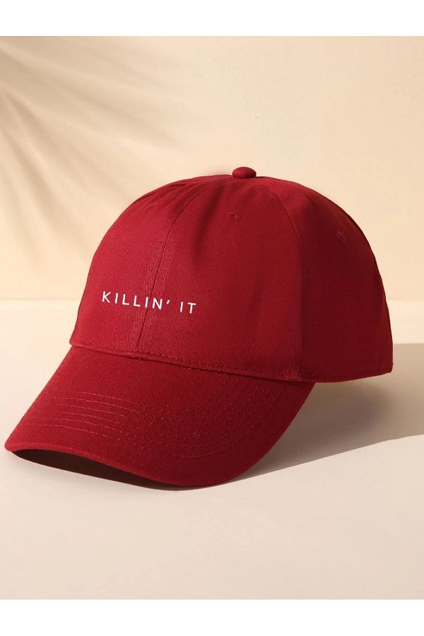 caxis-Killin' It Printed Unisex Red Classic Model Adjustable Velcro Cap 1